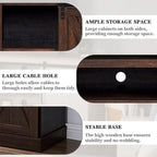 Wood Media Console TV Stand Entertainment Center
