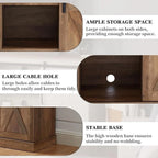 Wood Media Console TV Stand Entertainment Center
