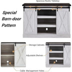 Wood Media Console TV Stand Entertainment Center